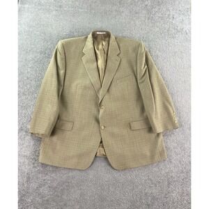 Ralph Lauren Sport Coat 50 R Beige Wool Silk Birdseye Designer Premium LRL
